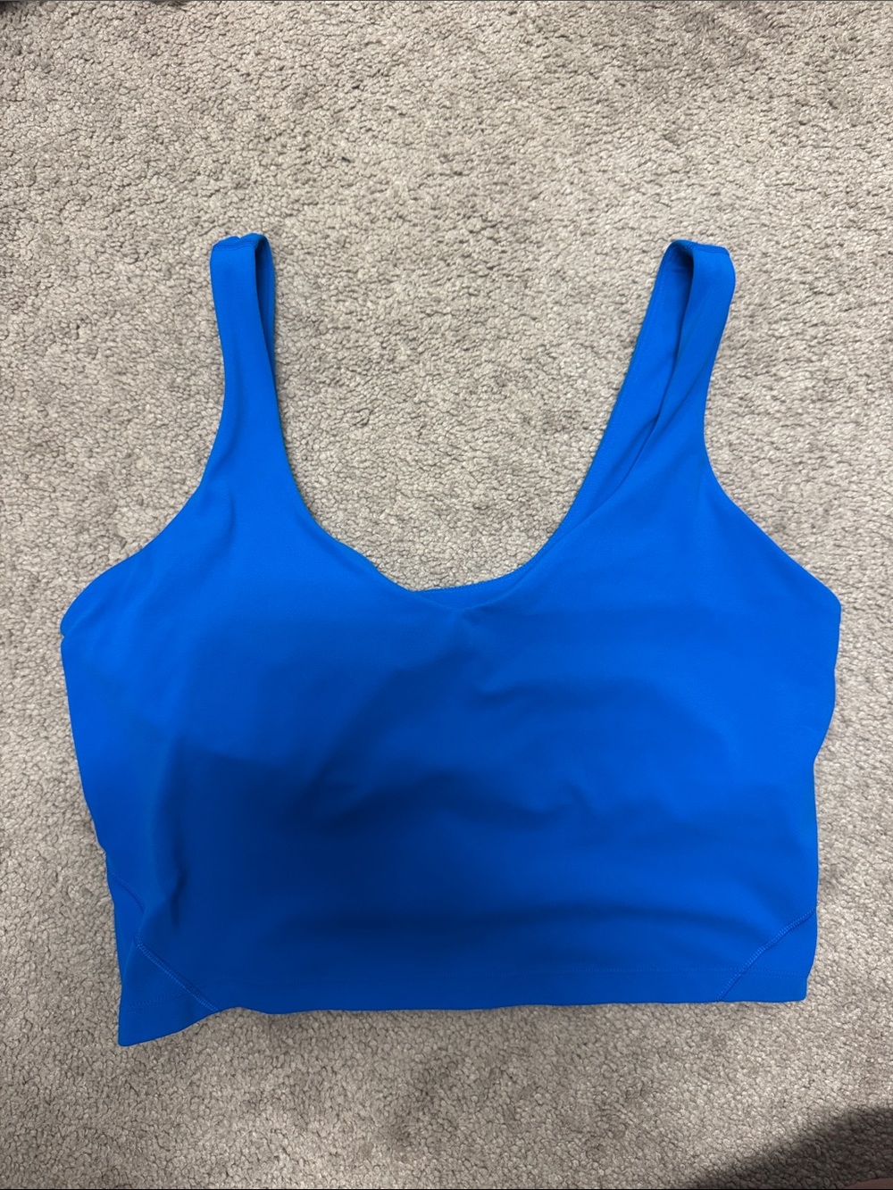 Lululemon Bright Blue Align Cropped Tank
